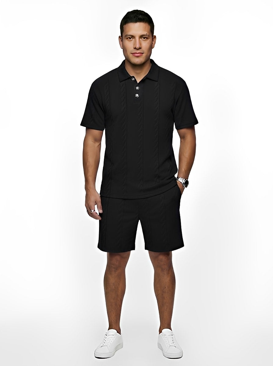 Iconic Lapel Polo Set