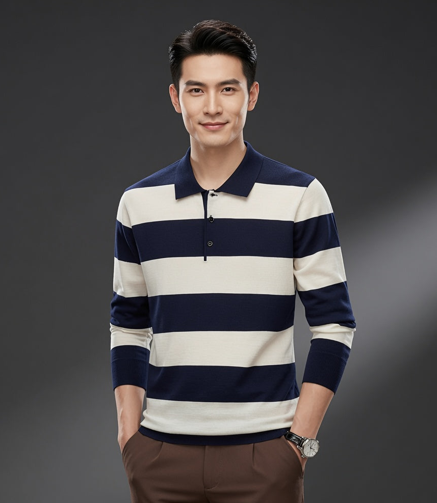 Jacquard Knit Slim Fit