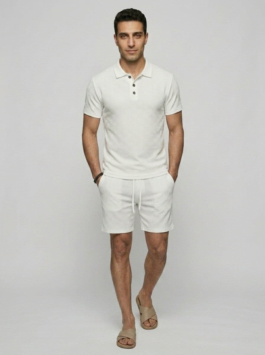 Mens Luxe Jacquard Set — On Model - Neutral | Generated by Modelize