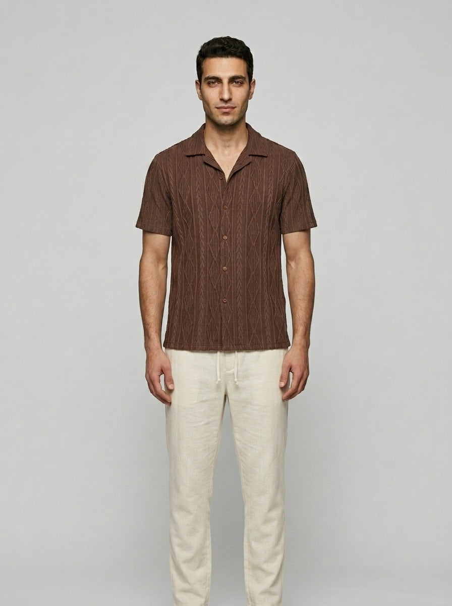 Minimalist Summer Suit — On Model - Neutral | Generated by Modelize