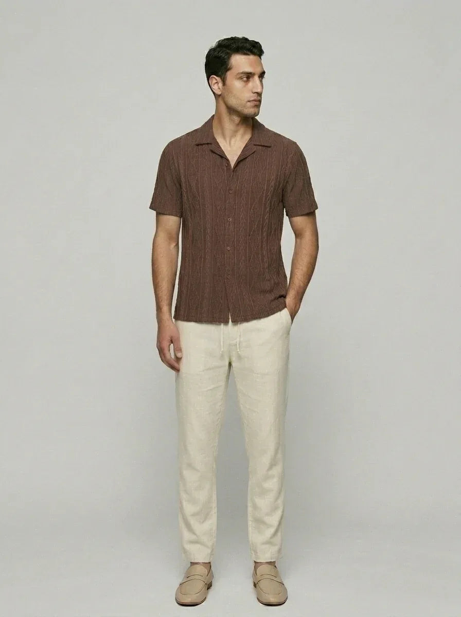 Minimalist Summer Suit — On Model - Neutral | Generated by Modelize