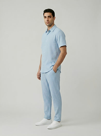 Monarch Leisure Suit — On Model - Neutral | Generated by Modelize