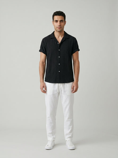Two-piece linen set — On Model - Neutral | Generated by Modelize